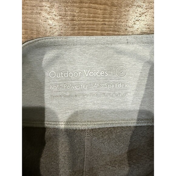 Outdoor Voices Leggings Womens Small Pull On Full Length Skinny Beige Ivory gray - Picture 2 of 3